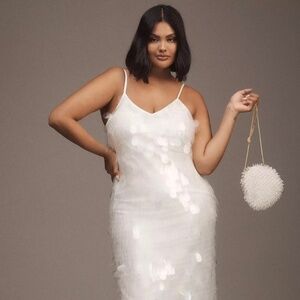 BRAND NEW - BHLDN Amour Sequin Midi Dress - 1XL